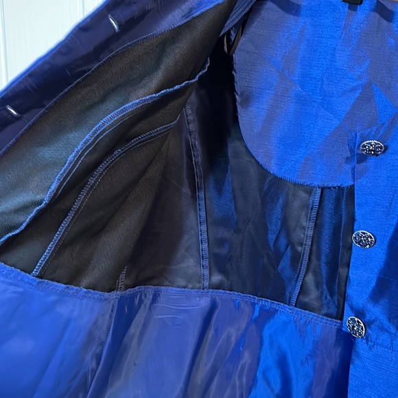 Dana Kay Vivid Blue Jacket with Jeweled Buttons - Picture 11 of 12